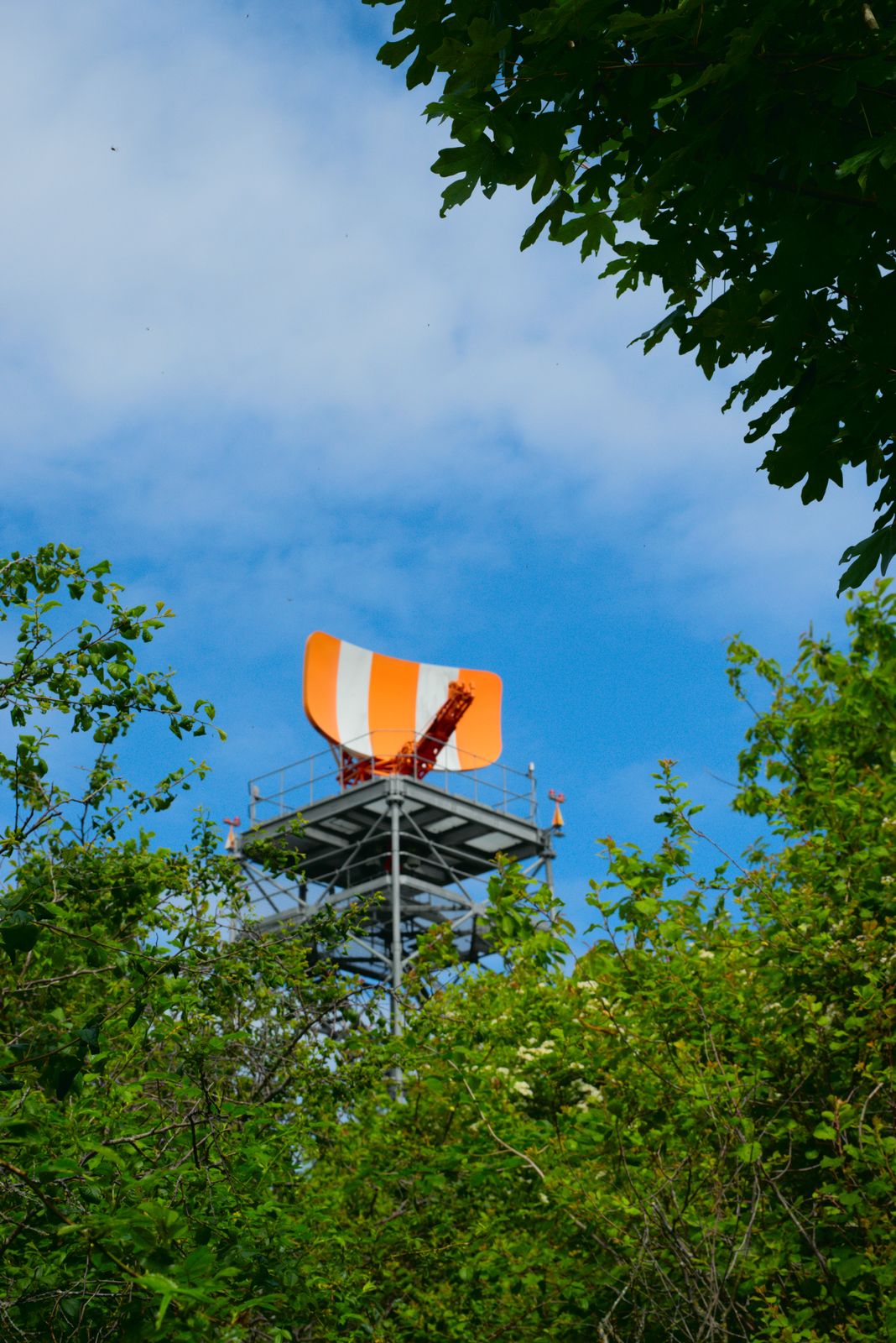 Photograph of a sign or marking out of context, left behind in an edgeland